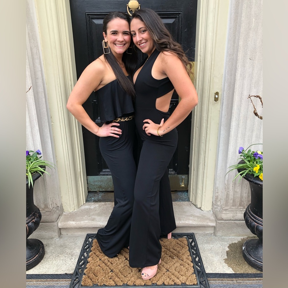 Cross back jumpsuit